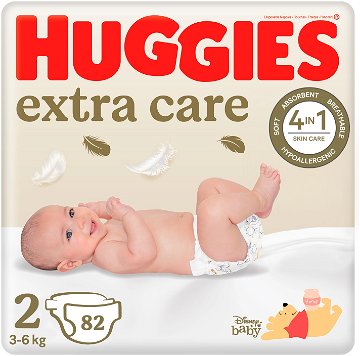 HUGGIES Extra Care veľkosť 2 (82 ks)
