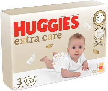 HUGGIES Extra Care veľkosť 3 (72 ks) ZĽAVA