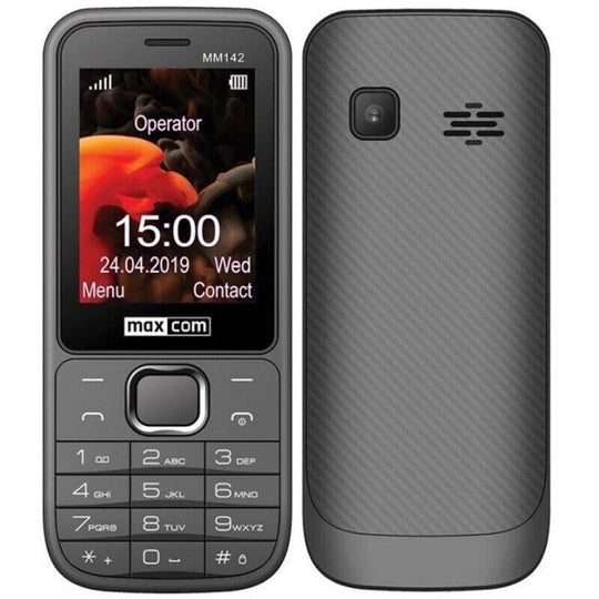Tlačidlový telefón Maxcom Classic MM142, šedá