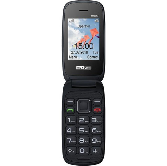 Tlačidlový telefón Maxcom Comfort MM817, čierna