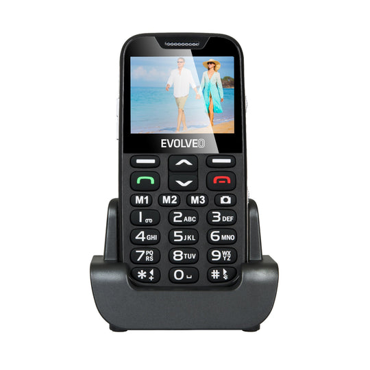 Tlačidlový telefón pre seniorov Evolveo EasyPhone XD, čierna DO 250 EUR