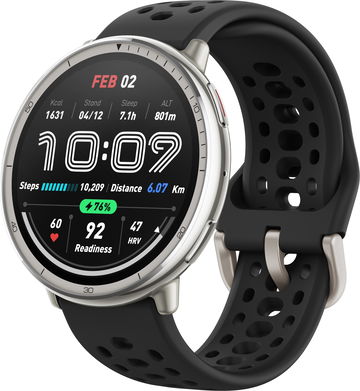 Amazfit Active 2 Black Sport Silicone