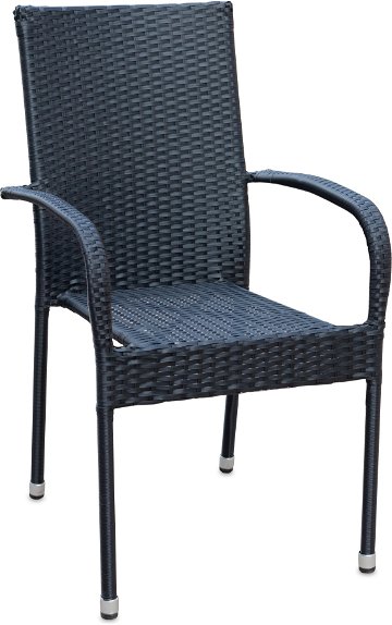Designlink Záhradná stolička PARIS antracit