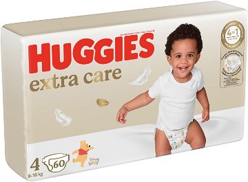 HUGGIES Extra Care veľkosť 4 (60 ks) VÝPREDAJ