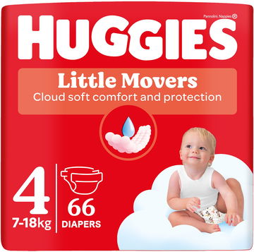 HUGGIES Little Movers Mega 4 (66 ks)