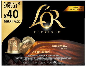 L"OR Espresso Colombia 40 kapsúl - kompatibilný s kávovary Nespresso® Original*