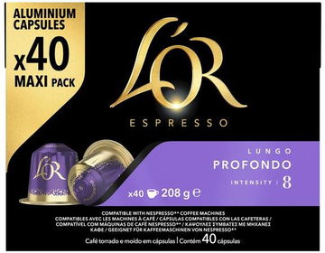 L"OR Profondo 40 hliníkových kapsúl - kompatibilný s kávovary Nespresso® Original*