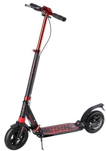 NILS EXTREME HM209T Skladacia kolobežka čierna – červená