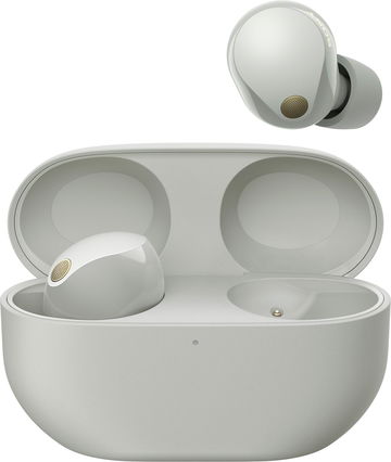 Sony Noise Cancelling WF-1000XM5, strieborné