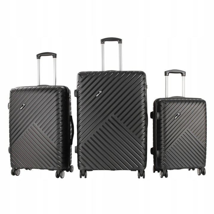 Aga Travel Sada cestovných kufrov MR4677 Čierna