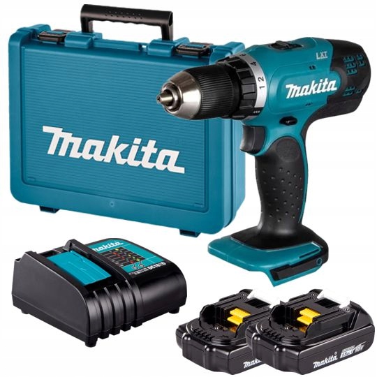 akumulátorová aku vŕtačka 18V, Makita [DDF453SYE] 2x1,5Ah, LXT