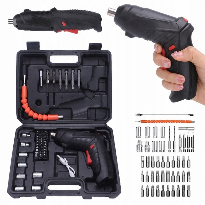 AKUMULÁTOROVÝ SKRUTKOVAČ, ELEKTRICKÝ SET