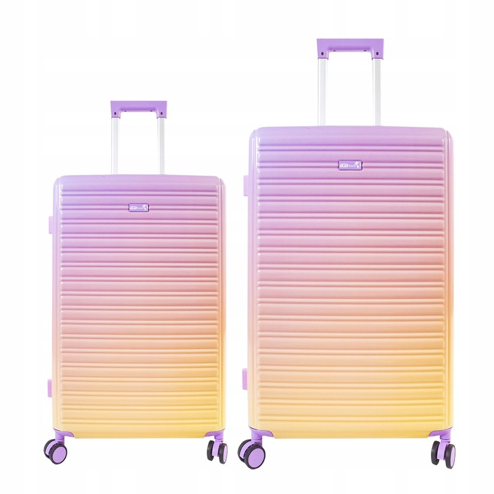 Aga Travel Sada cestovných kufrov MR4673 Žltá/Fialová