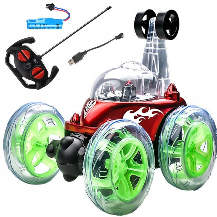 Auto Twister 360 Tancujúci kaskadérsky automobil XL Efekty svetla USB kábel LACNÉ