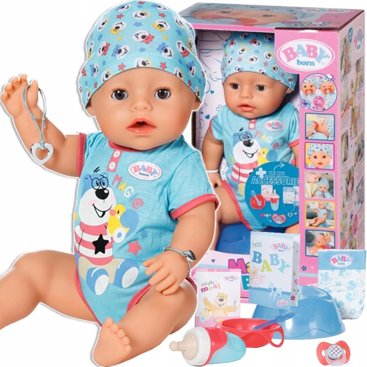 BABY BORN BÁBIKA CHLAPEC INTERAKTÍVNA MAGIC BOY 10 FUNKCIÍ 43 cm 834992