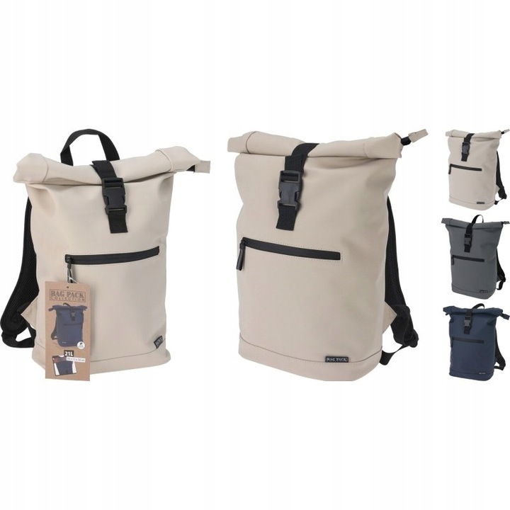 Batoh neoprénový ROLLTOP 21 l béžový