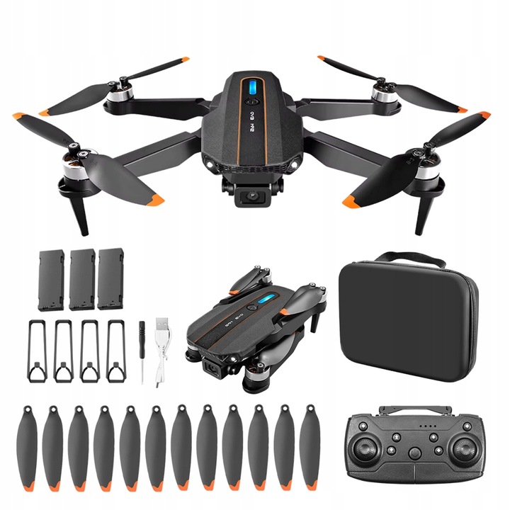 BEZKARTÁČOVÝ DRON, DVOJITÝ HD FOTOAPARÁT, PREVIS, VYHÝBANIE SA PREKÁŽKAM, 100 M