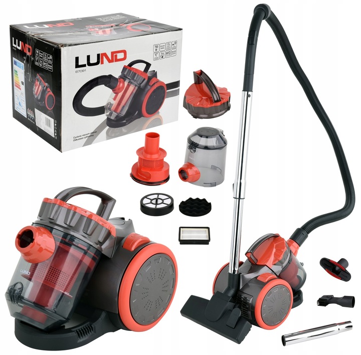 Bezvrecúškový vysávač Lund 67091