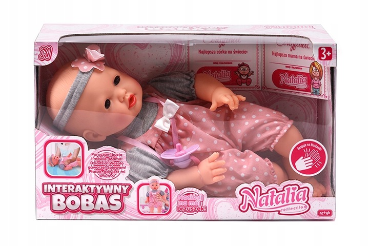 Bábika Natalia bábätko mimický s cumlíkom Artyk hračka