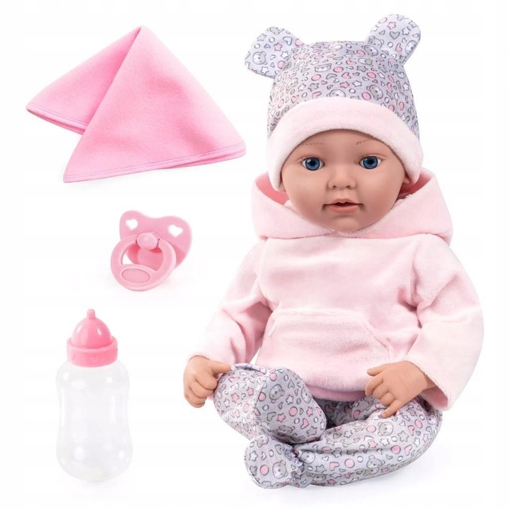 BÁBIKA REBORN BABY 38 CM S PRÍSLUŠENSTVOM, BAYER DIZAJN