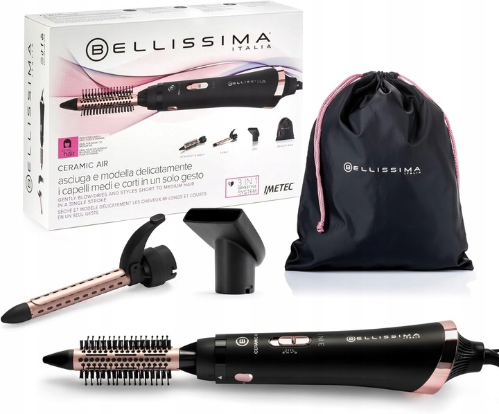 Bellissima Imetec Ceramic Air sušička vlasov 3 v 1