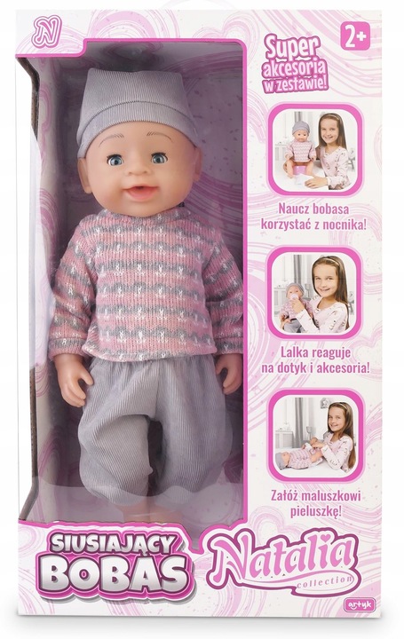 Bábika Natalia cikajúce bábätko 43 cm 170645
