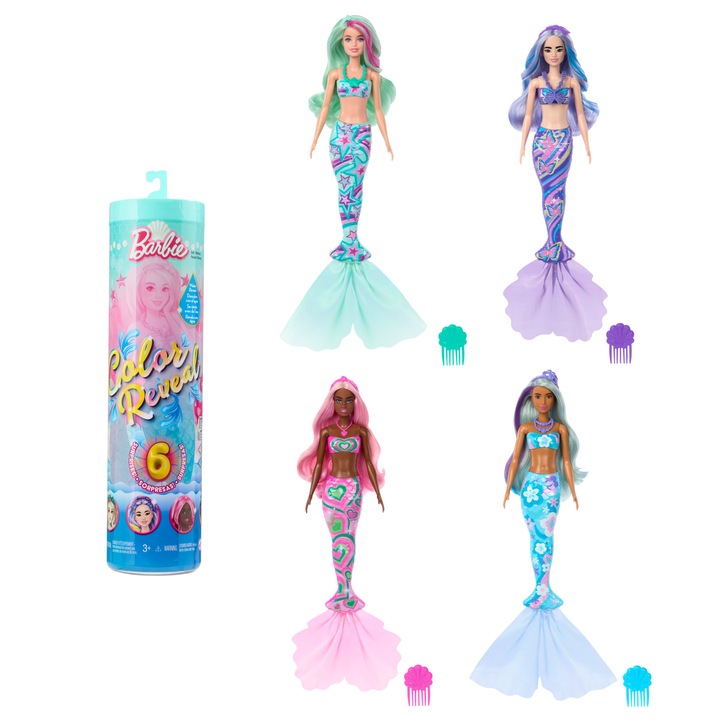Barbie Col.Rev. Farebné prekvapenie HRK12