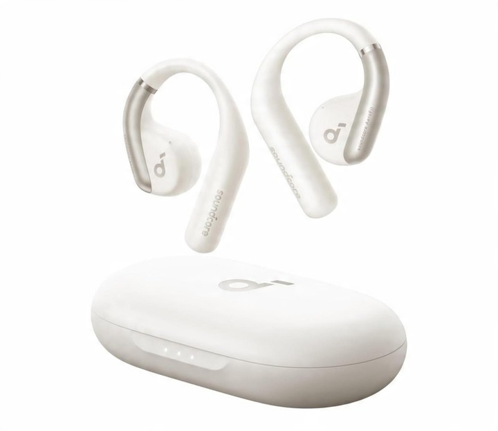 Bezdrôtové slúchadlá do uší Soundcore AeroFit Bluetooth 5.3 biele LACNÉ