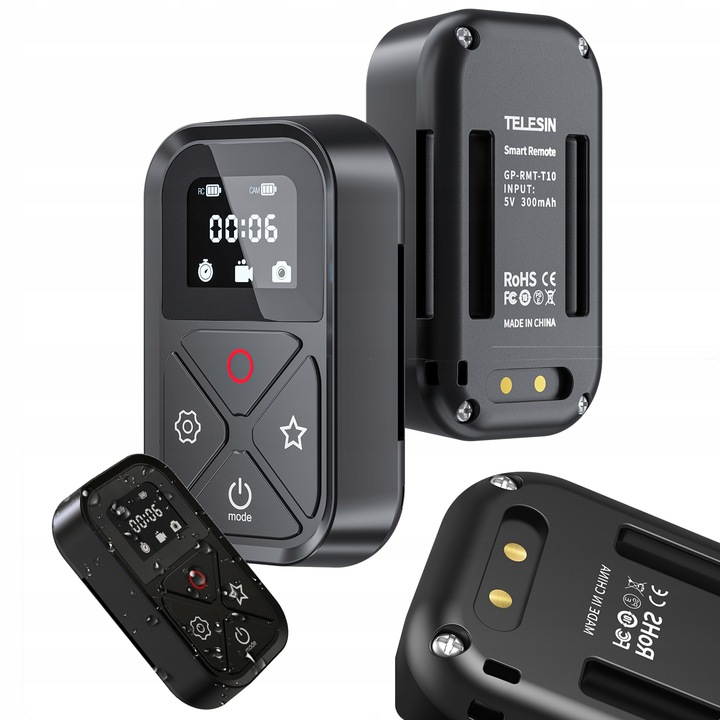 Bezdrôtový diaľkový ovládač pre GoPro Hero 13 12 11 10 BLACK Telesin GP-RMT-T10 80 m