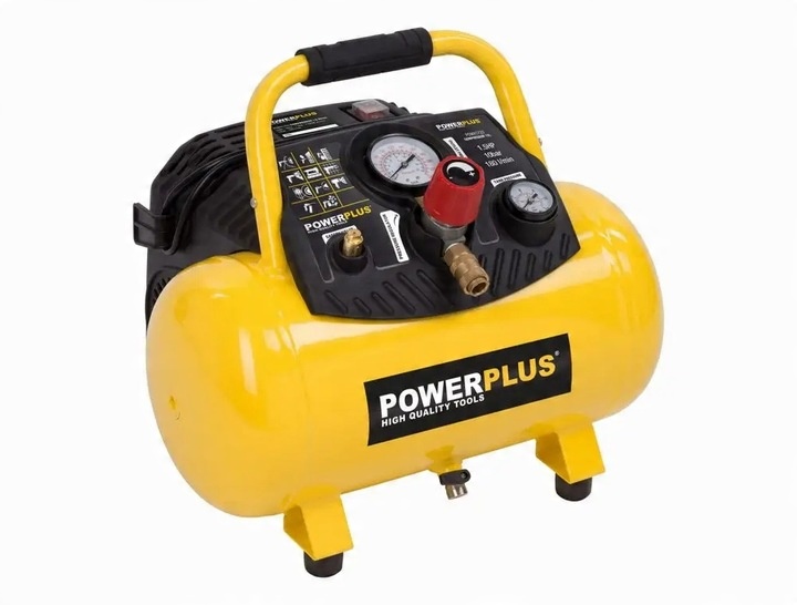 Bezmazný kompresor PowerPlus Kompresor POWX1723 12 l 10 bar