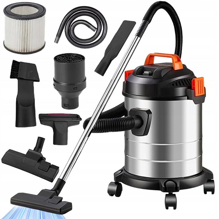 BEZVRECKOVÝ VYSÁVAČ POPOLA A KRBU, SUTINY, MULTI 2000 W, DÚCHADLO 20 L