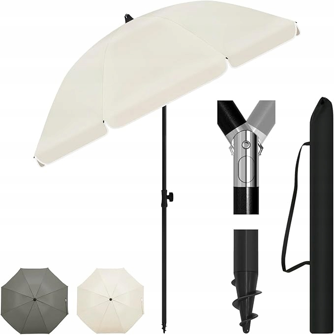 Dáždnik Woltu béžový 155 x 175 cm