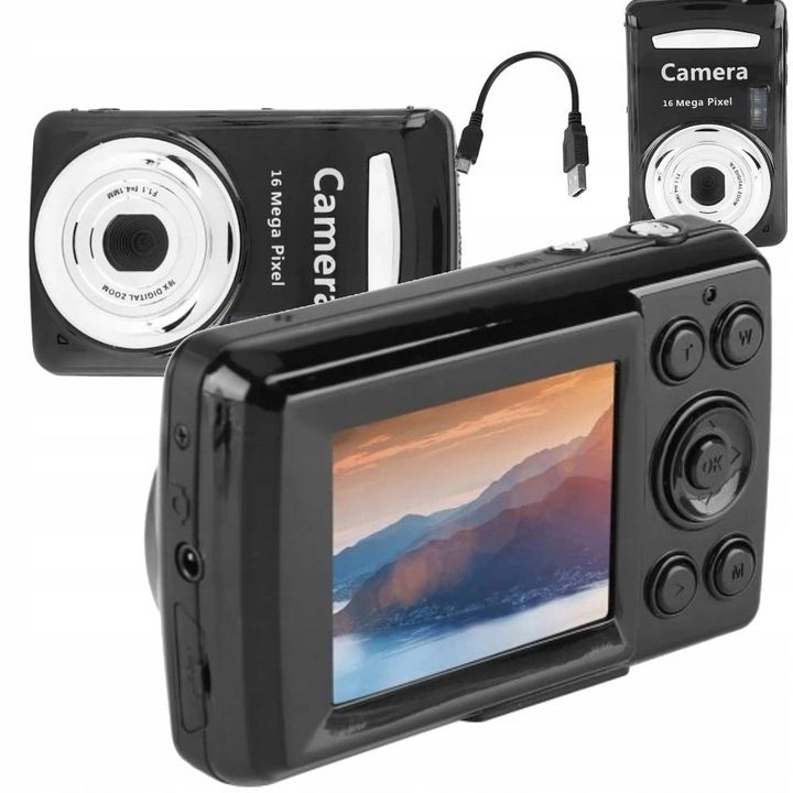 Digitálny fotoaparát YS03640-01 čierny