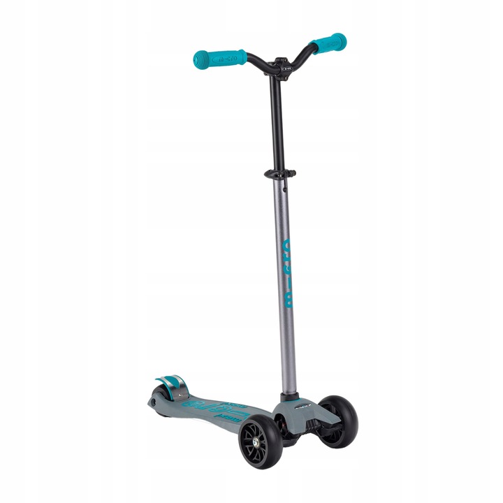 Detská trojkolková kolobežka Micro Maxi Deluxe Pro grey aqua OS