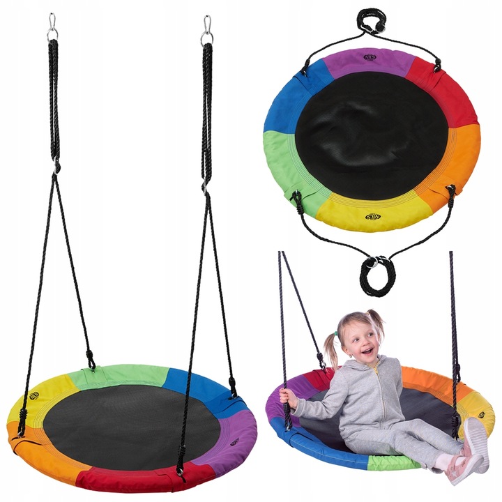 Detská záhradná hojdačka Bocianie Hniezdo Závesné kreslo 90 cm NILS