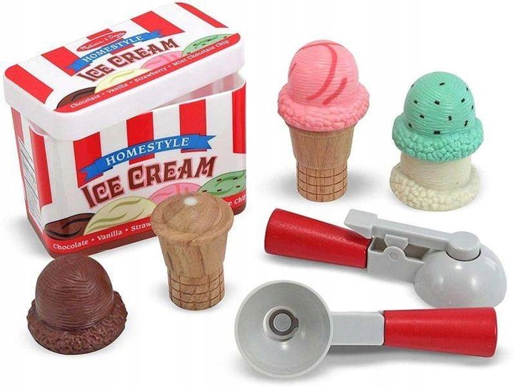 Drevená sada zmrzliny na magnet s príslušenstvom Scoop&Stack Melissa and Doug