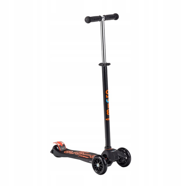 Detská trojkolesová kolobežka Micro Maxi Deluxe čierna/orange OS