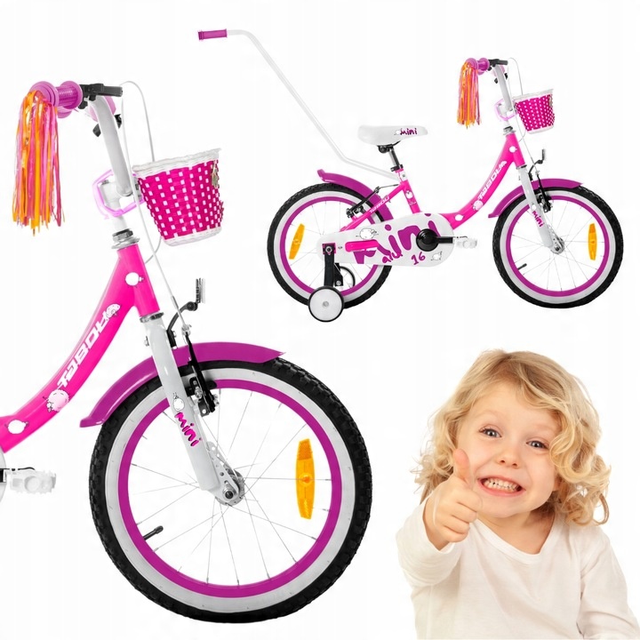 DETSKÝ BICYKEL 14 PALCOV TABOU MINI HLINÍKOVÝ PRE DIEVČATKO ĽAHKÝ