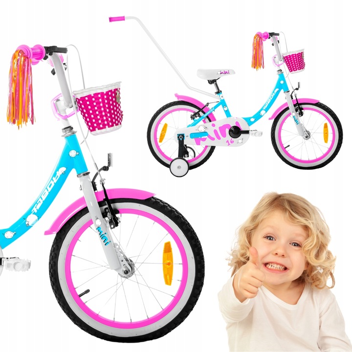 DETSKÝ BICYKEL 14 PALCOVÝ TABOU MINI HLINÍKOVÝ PRE DIEVČATKO, ĽAHKÝ VÝPREDAJ