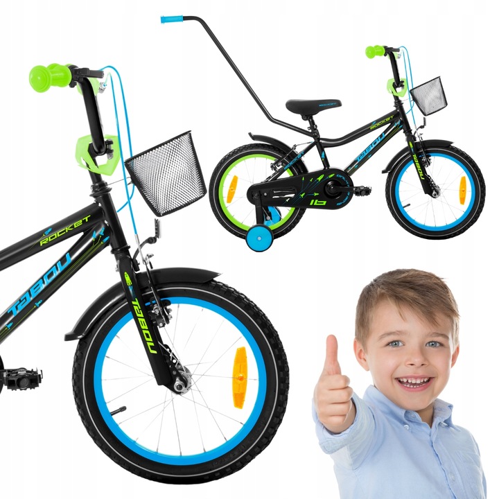DETSKÝ BICYKEL 14 PALCOVÝ TABOU ROCKET HLINÍKOVÝ VODIACI PÁSIK BMX ĽAHKÝ