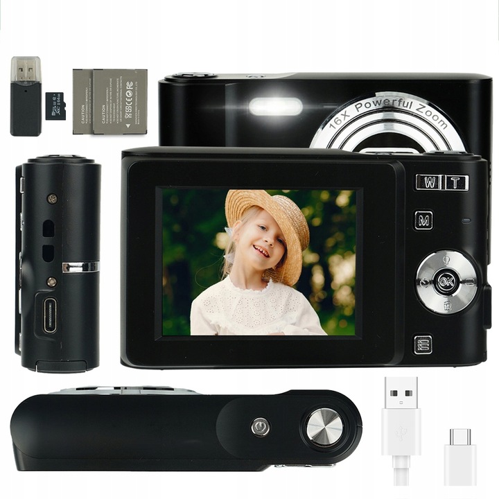 Digitálny fotoaparát Bedee APARAT CYFROWY HD čierny VÝPREDAJ