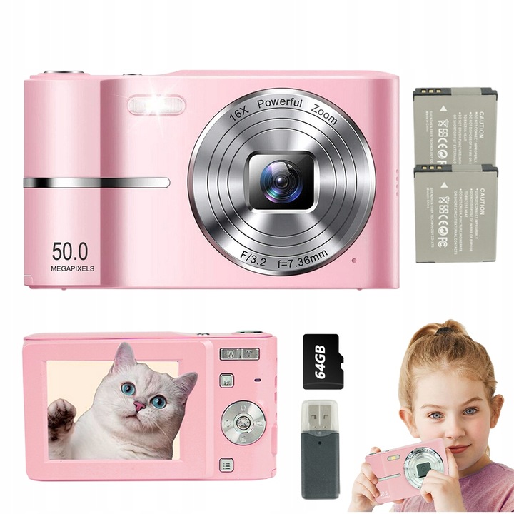 Digitálny fotoaparát Bedee DIGITÁLNY FOTOAPARÁT ružový