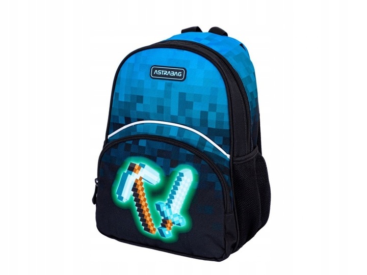 Detský batoh AstraBAG BLUE PIXEL, AK300, 502024094 AKCIA