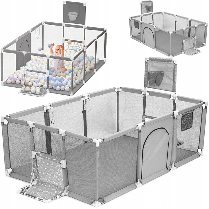 DETSKÁ OHRÁDKA 235x129cm SUCHÝ BAZÉN bazén Detské ihrisko veľké 30 lôpt