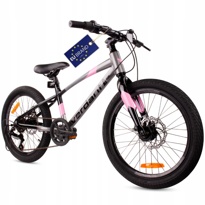 Detský bicykel 20 palcov pre dievčatko MTB Shimano 6 rýchlostí z ľahkého hliníka