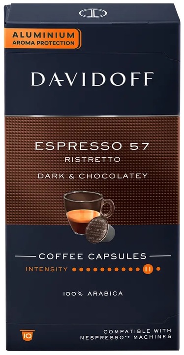 Davidoff Espresso 57 Ristretto 55g balenie 100 ks AKCIA