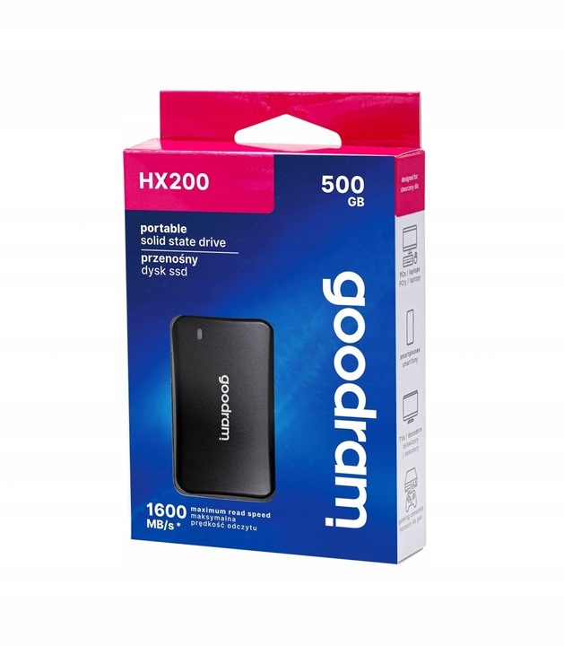 Externý SSD disk Goodram HX200 500 GB