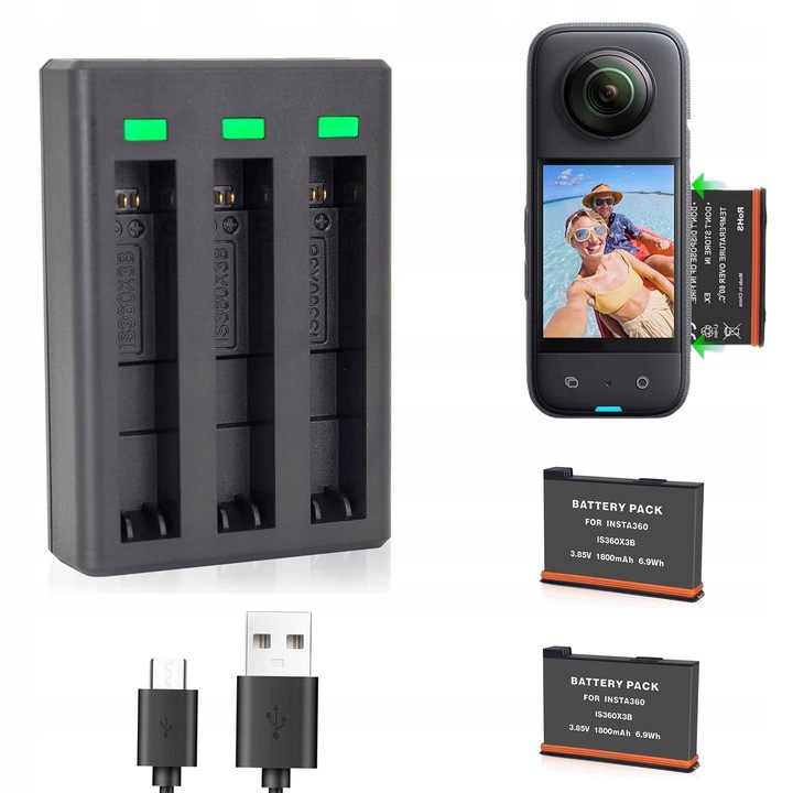 Eken Sada Dvojitá nabíjačka + 2 batérie 1350 mAh