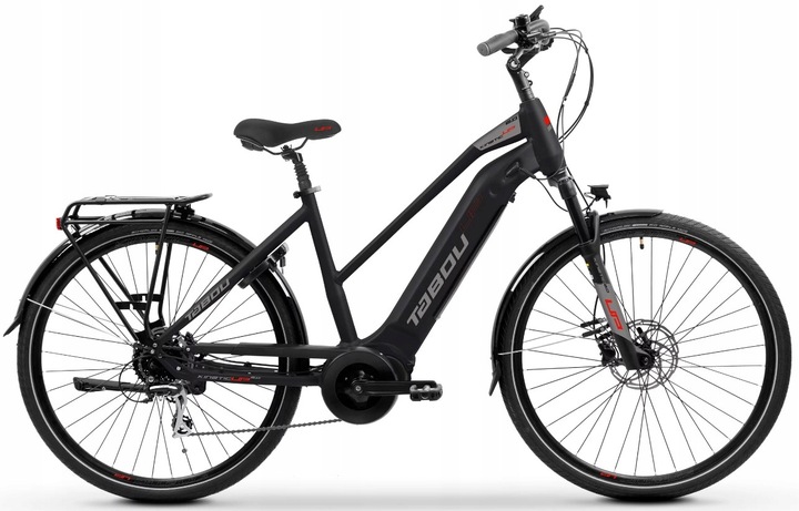Elektrický bicykel TABOU KINETIC UP 2.0 W čierny / červený 2025