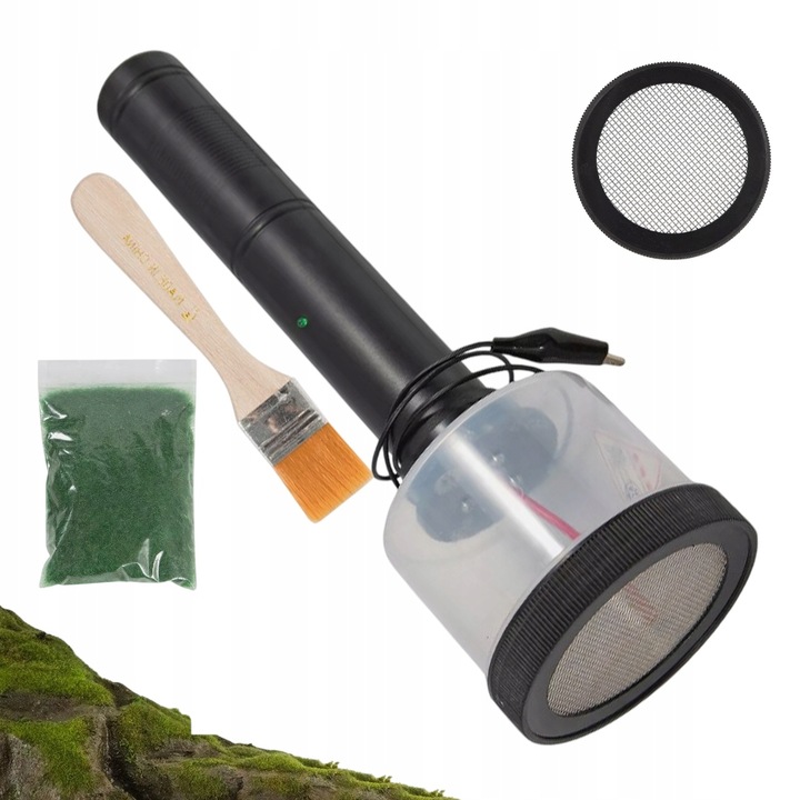 ELEKTROSTATICKÝ STROJ NA FLOKOVANIE TRÁVY S 2 SIEŤKAMI PRE MALÉ DETI